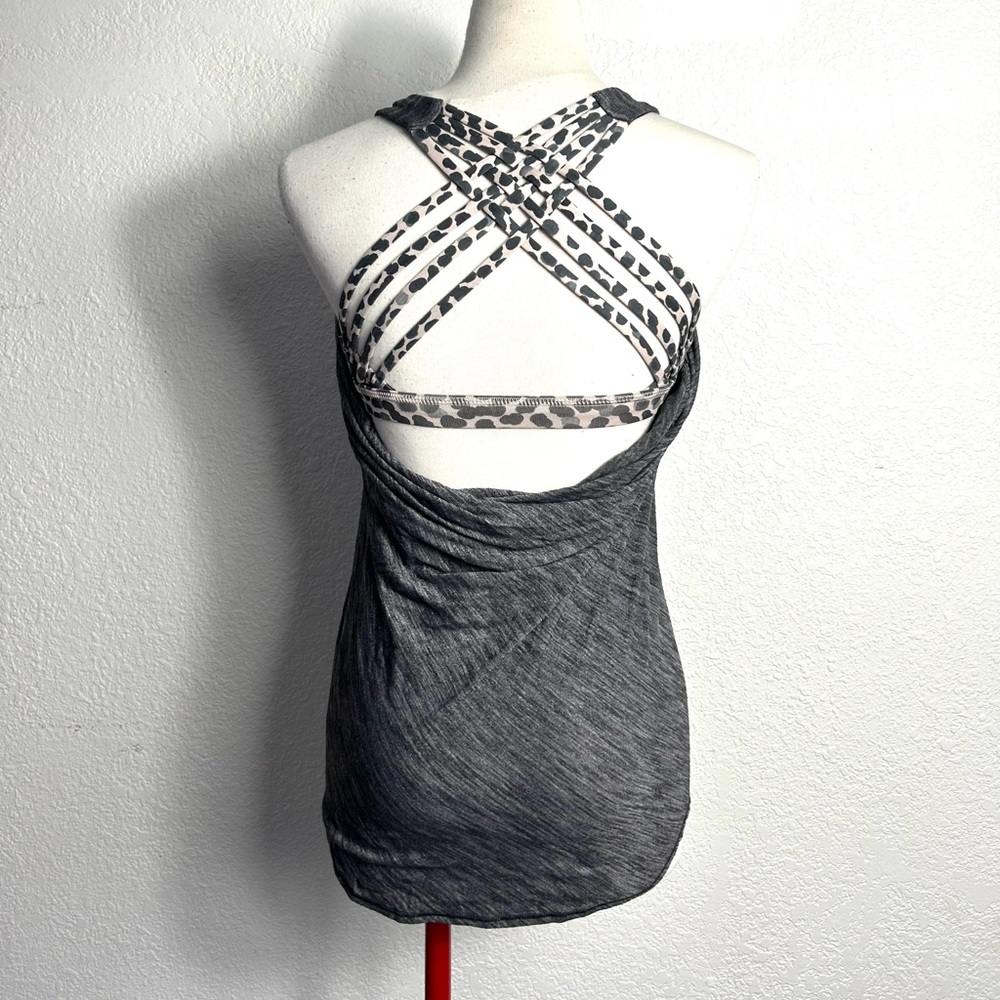 Lululemon Wild Tank Strappy Back Animal Print Size 2